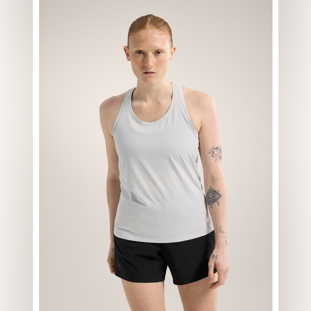 ARC'TERYX Taema Performance Tank In Atmos Heather Grey Size Medium